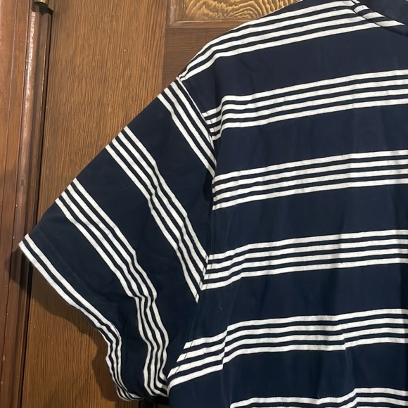 L.L. Bean Cropped striped t shirt - Picture 3 of 4